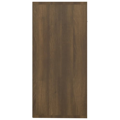 Sideboard Braun Eichen-Optik 88x30x65 cm Holzwerkstoff