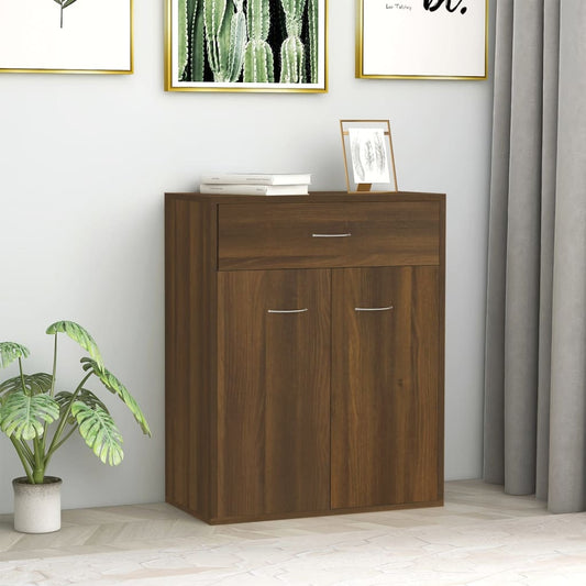 Skænk Brun Eg Look 60x30x75 cm Træmateriale