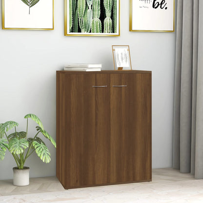 Skænk Brun Eg Look 60x30x75 cm Træmateriale