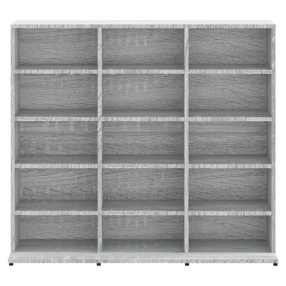 CD-Regal Grau Sonoma 100x23x89,5 cm Holzwerkstoff