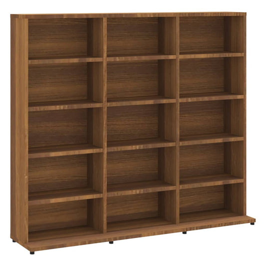 CD-Regal Braun Eichen-Optik 100x23x89,5 cm Holzwerkstoff