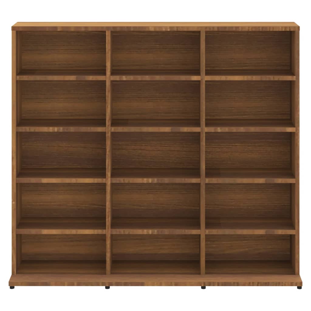 CD-Regal Braun Eichen-Optik 100x23x89,5 cm Holzwerkstoff