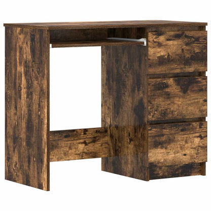 Schreibtisch Räuchereiche 90x45x76 cm Holzwerkstoff