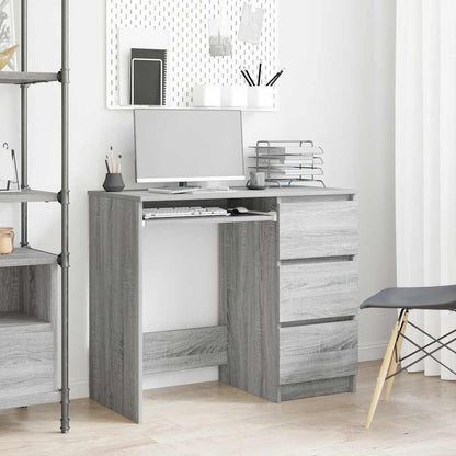 Schreibtisch Grau Sonoma 90x45x76 cm Holzwerkstoff