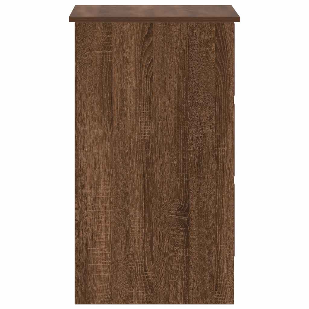 Schreibtisch Braun Eichen-Optik 90x45x76 cm Holzwerkstoff