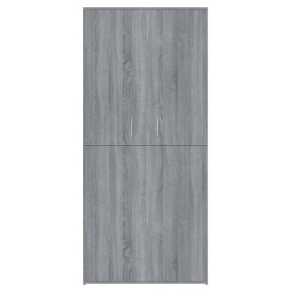Schuhschrank Grau Sonoma 80x39x178 cm Holzwerkstoff