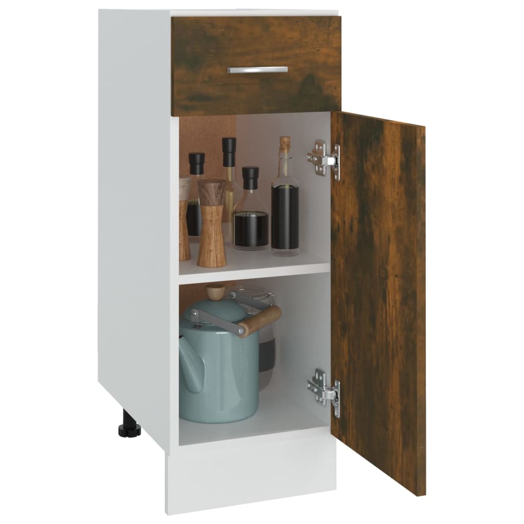 Unterschrank mit Schublade Lyon Räuchereiche 30x46x81,5 cm
