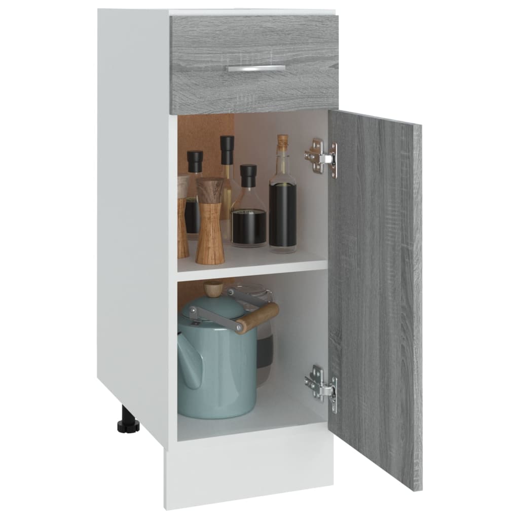 Unterschrank mit Schublade Lyon Grau Sonoma 30x46x81,5 cm