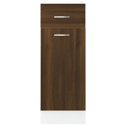 Unterschrank mit Schublade Lyon Braun Eichen-Optik 30x46x81,5 cm