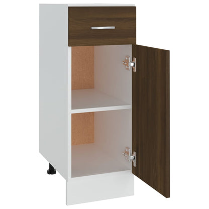 Unterschrank mit Schublade Lyon Braun Eichen-Optik 30x46x81,5 cm