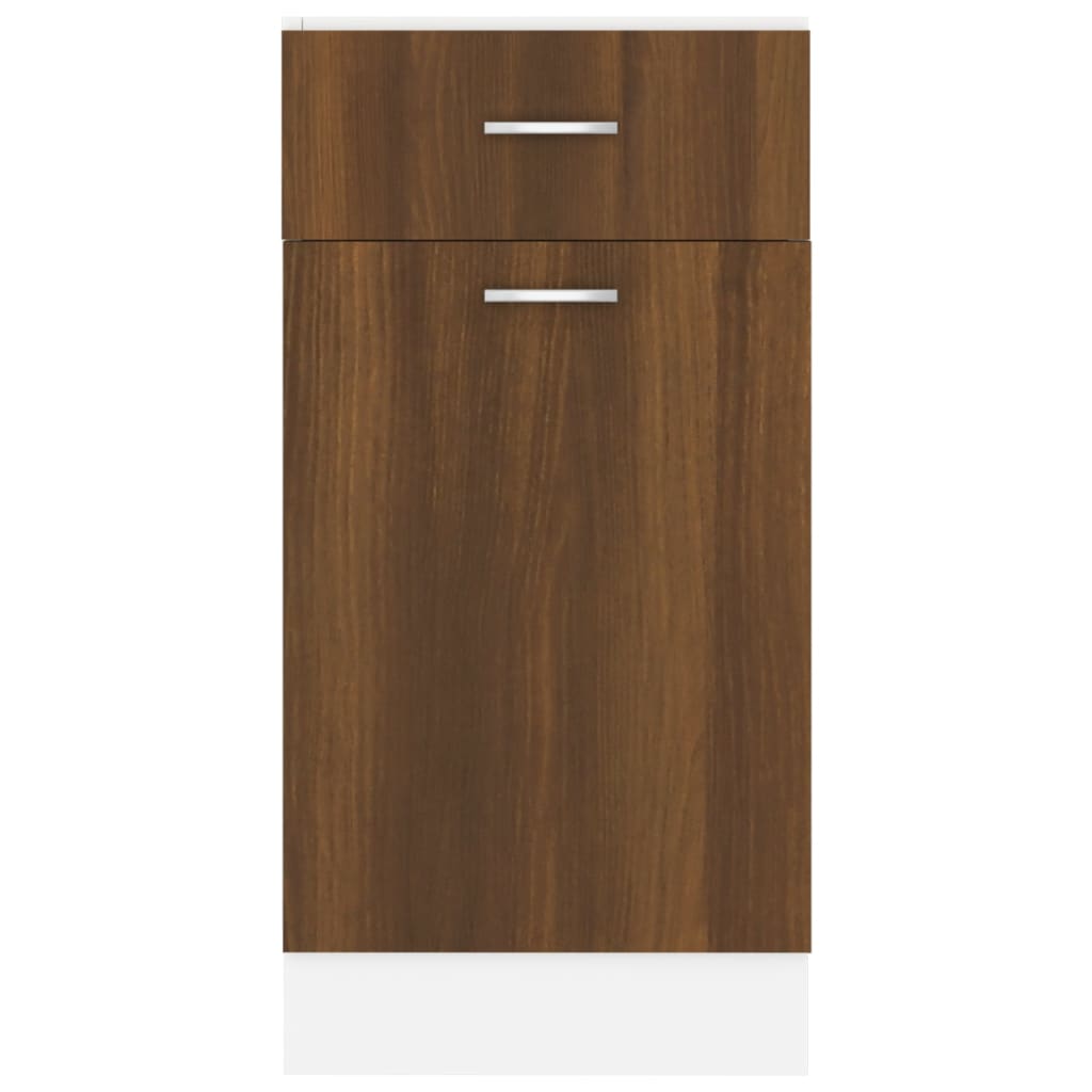 Unterschrank mit Schublade Lyon Braun Eichen-Optik 40x46x81,5 cm