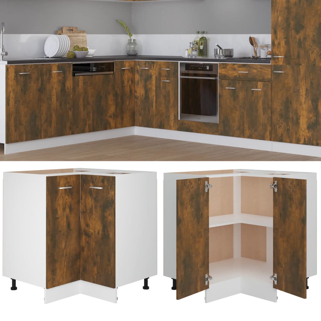 Küchenschrank Lyon Räuchereiche 75,5x75,5x81,5 cm Holzwerkstoff