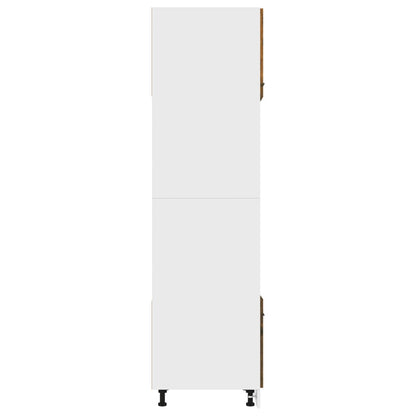 Mikrowellenumbauschrank Lyon Räuchereiche 60x57x207 cm Holzwerkstoff
