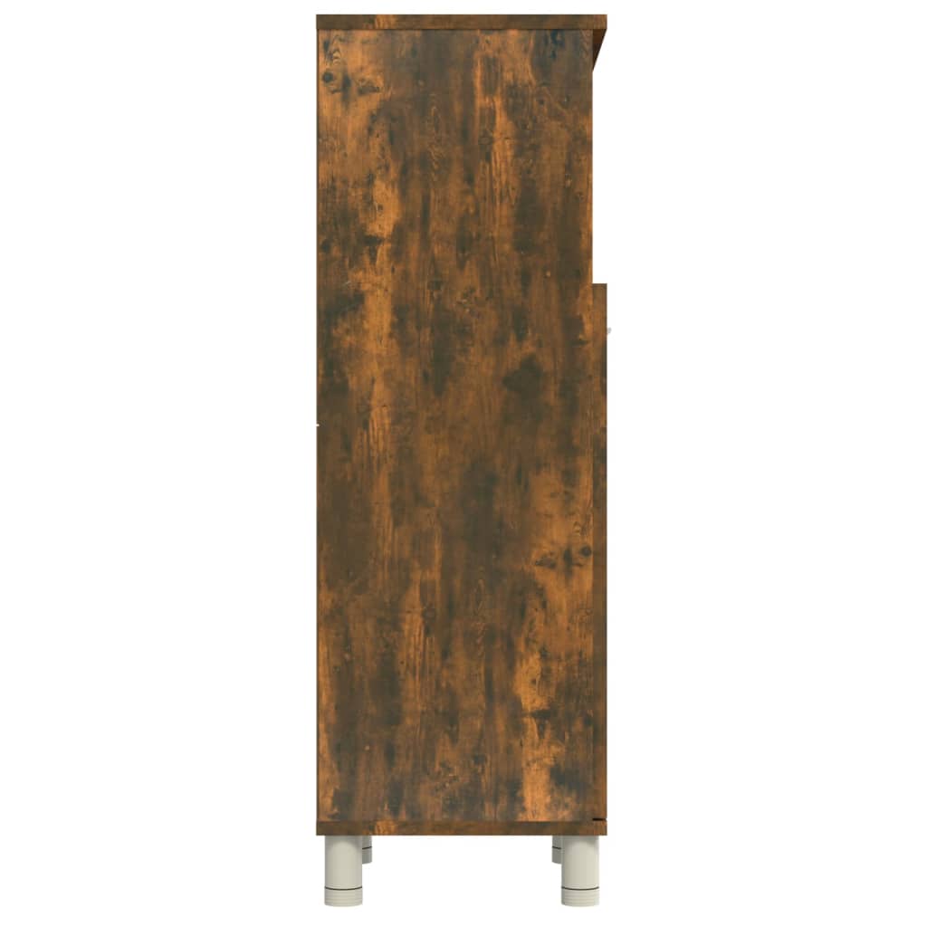 Badeværelsesskab Røget Eg 30x30x95 cm Træmateriale