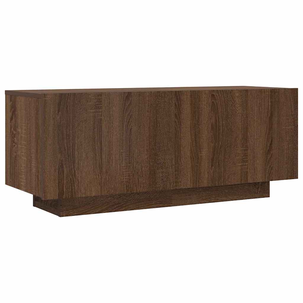 TV-Schrank Braun Eichen-Optik 100x35x40 cm Holzwerkstoff
