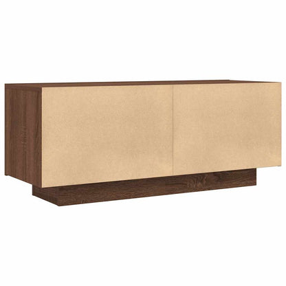 TV-Schrank Braun Eichen-Optik 100x35x40 cm Holzwerkstoff
