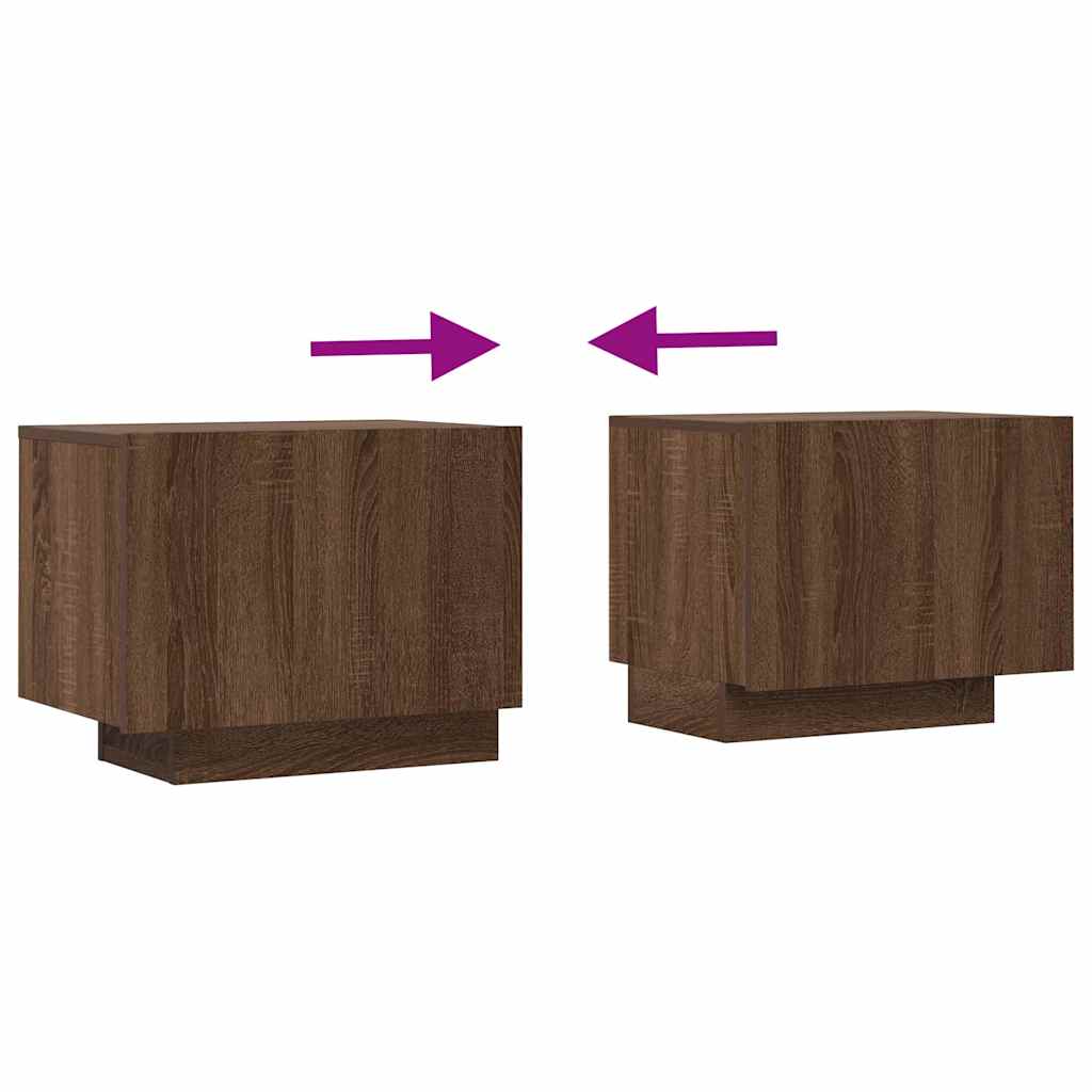 TV-Schrank Braun Eichen-Optik 100x35x40 cm Holzwerkstoff