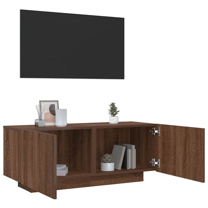 TV-Schrank Braun Eichen-Optik 100x35x40 cm Holzwerkstoff