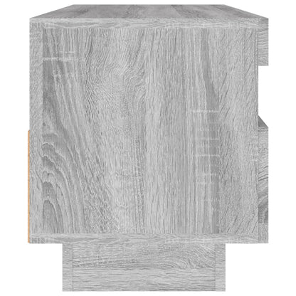 TV-skab med LED-lys Grå Sonoma 100x35x40 cm
