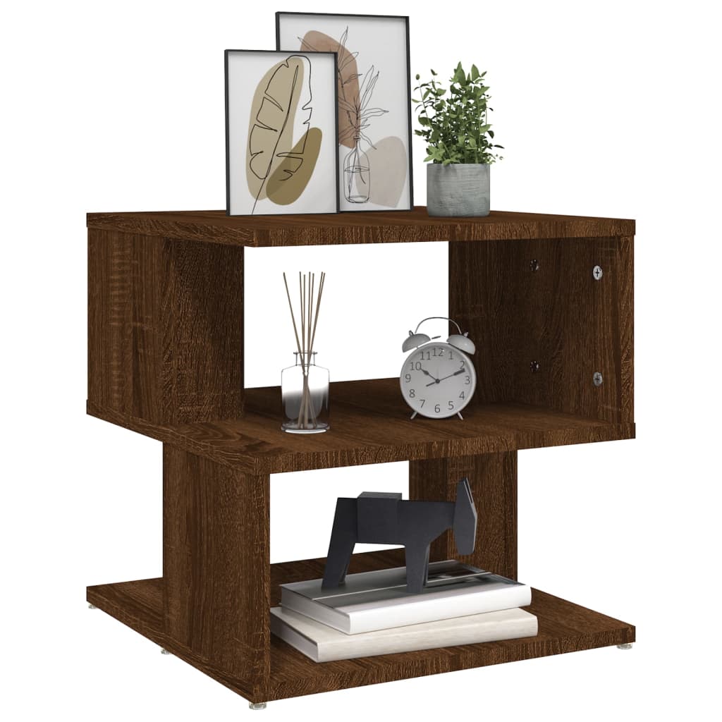 Beistelltisch Braun Eichen-Optik 40x40x40 cm Holzwerkstoff