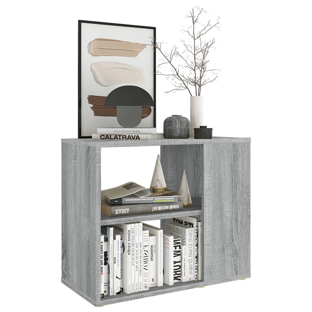 Sidebord gråt Sonoma 60x30x50 cm træmateriale
