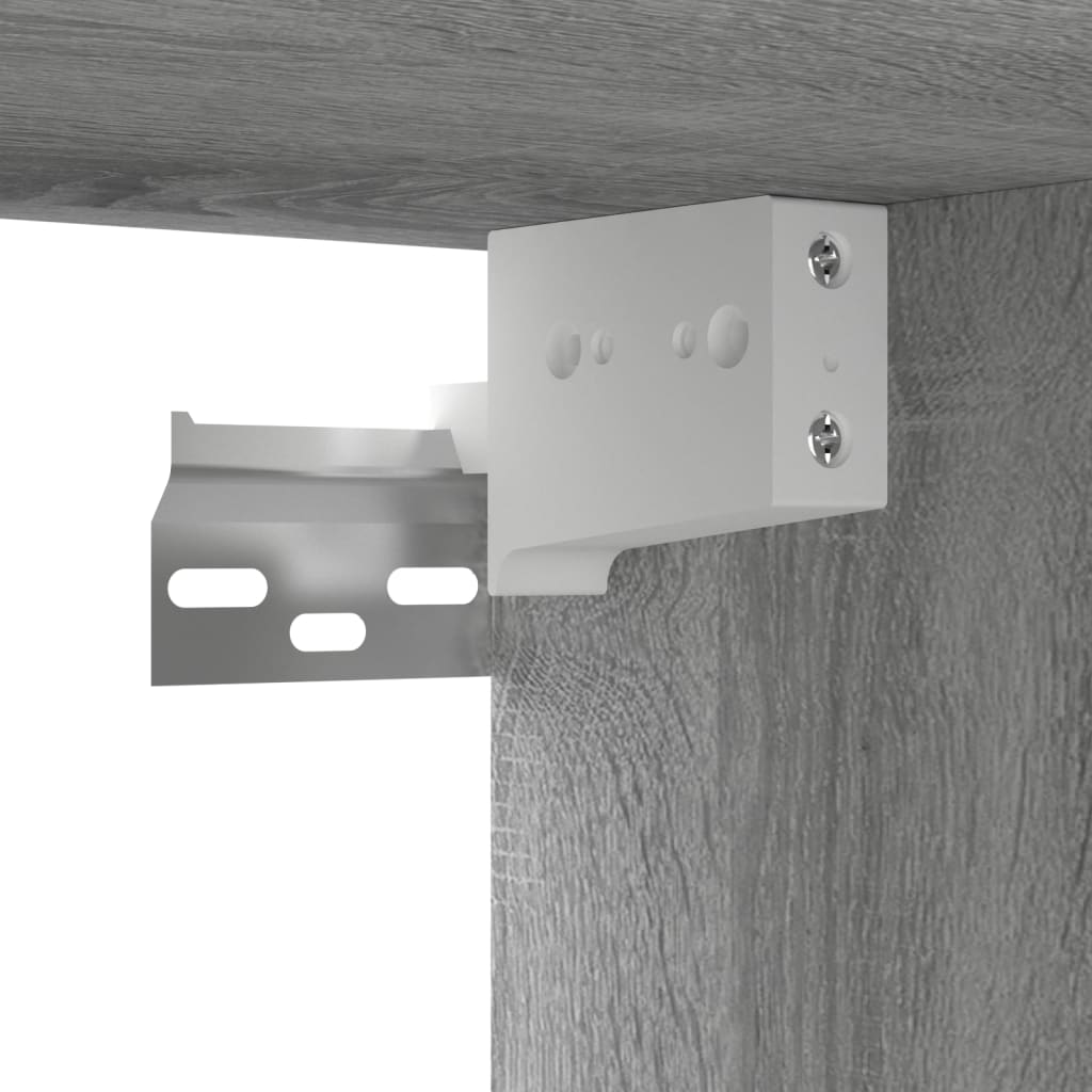 TV-Wandschrank Grau Sonoma 2 Stk. 60x30x30 cm Holzwerkstoff