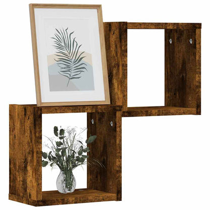 Wandregale 2 pcs Braun 26 x 15 x 26 cm Holzwerkstoff