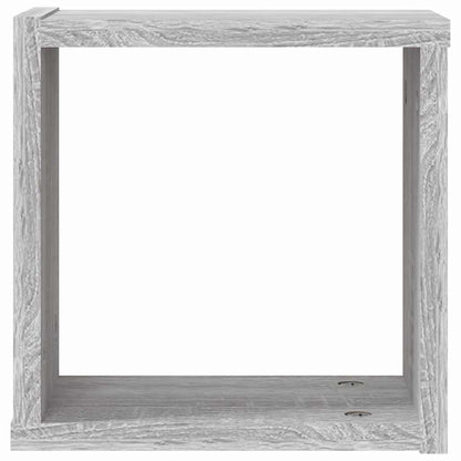 Wandregale 4 pcs Grau 26 x 15 x 26 cm Holzwerkstoff