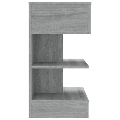 Nachttische 2 Stk. Grau Sonoma 40x35x65 cm Holzwerkstoff