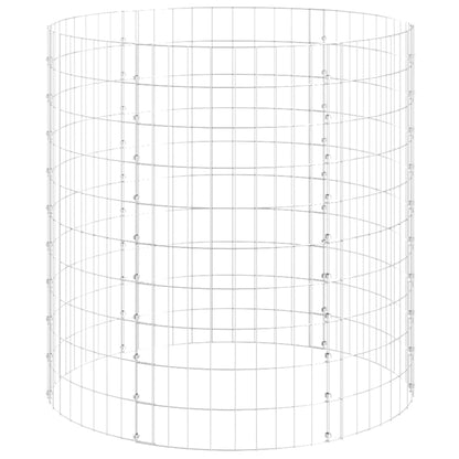 Gabionen-Säule Rund Verzinkter Stahl Ø100x100 cm