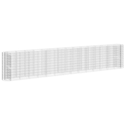 Gabionen-Hochbeet Verzinktes Eisen 540x50x100 cm