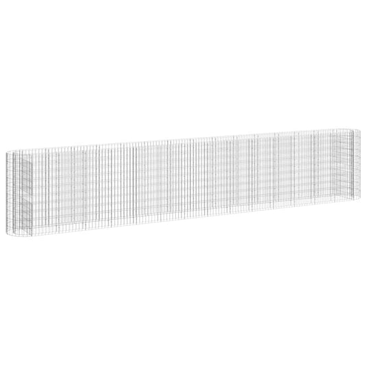 Gabionen-Hochbeet Verzinktes Eisen 540x50x100 cm