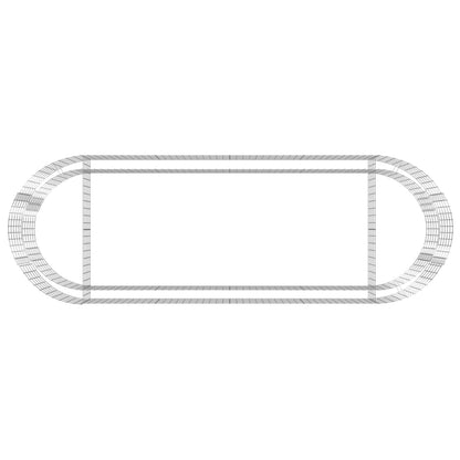 Gabionen-Hochbeet Verzinktes Eisen 300x100x50 cm