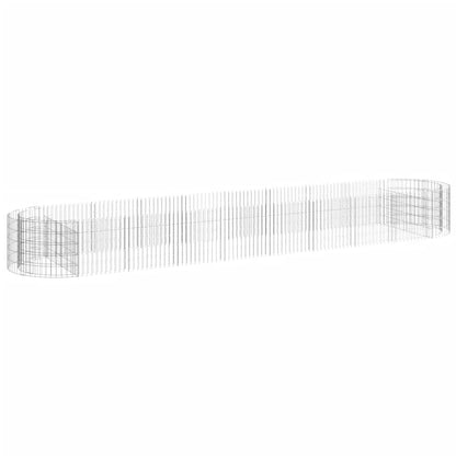 Gabionen-Hochbeet Verzinktes Eisen 500x100x50 cm