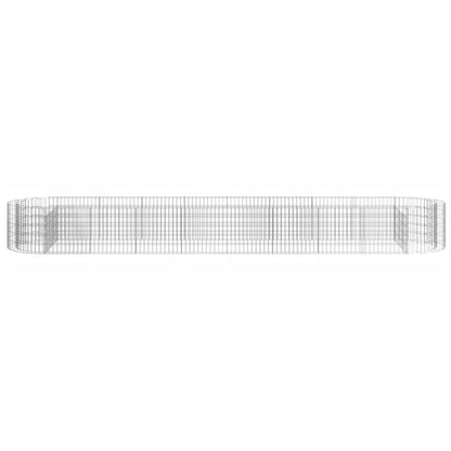 Gabionen-Hochbeet Verzinktes Eisen 500x100x50 cm