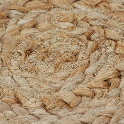 Teppich Geflochten Jute 210 cm Rund