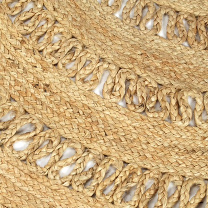 Teppich Handgefertigt Geflochten Jute 210 cm