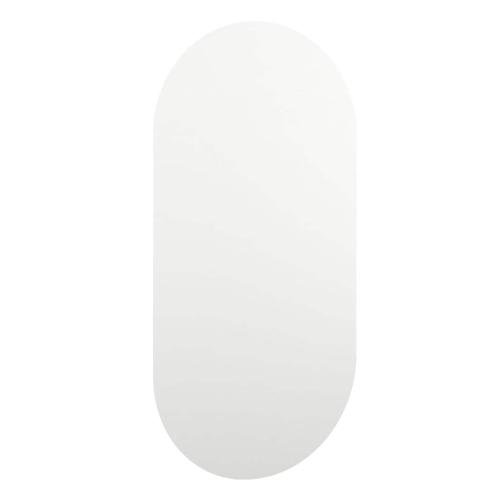 Spiegel mit LED-Leuchten 60x30 cm Glas Oval