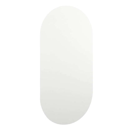 Spiegel mit LED-Leuchten 80x40 cm Glas Oval