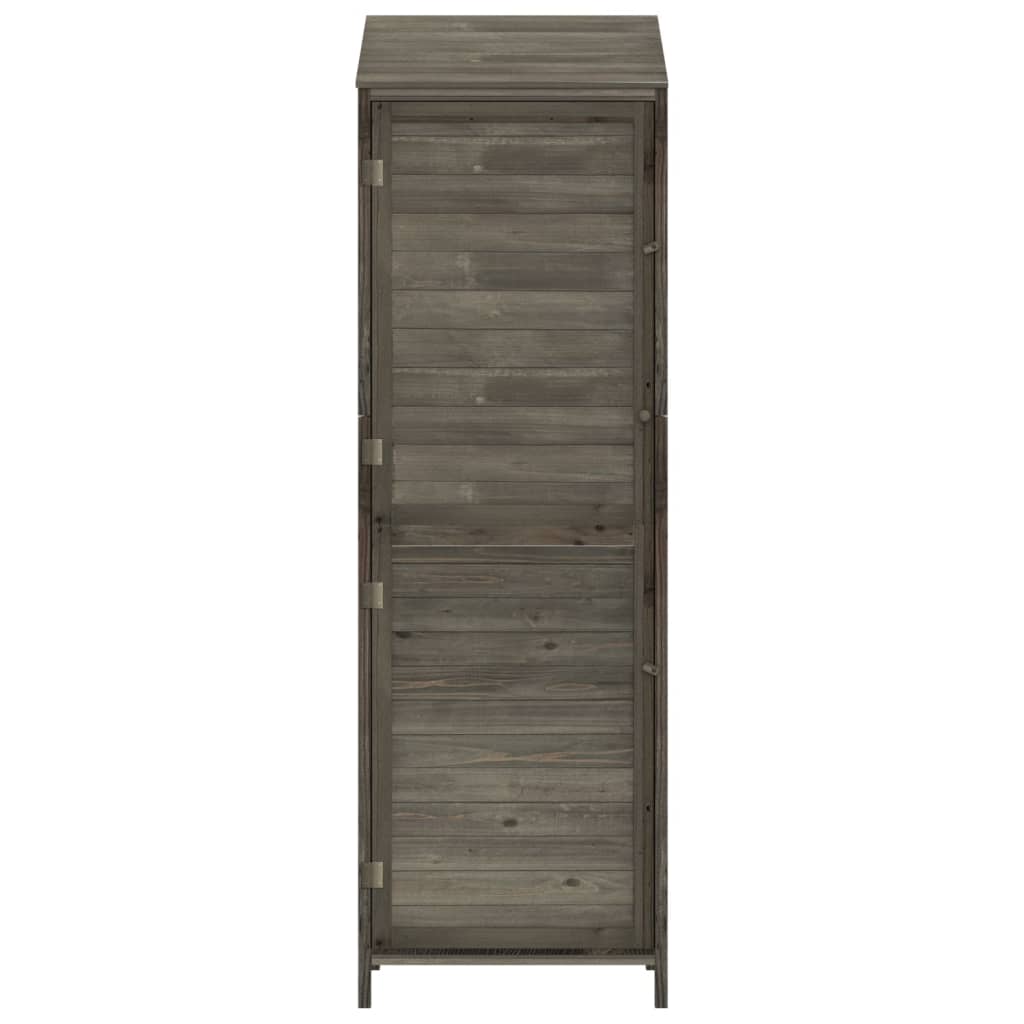 Geräteschuppen Anthrazit 55x52x174,5 cm Massivholz Tanne