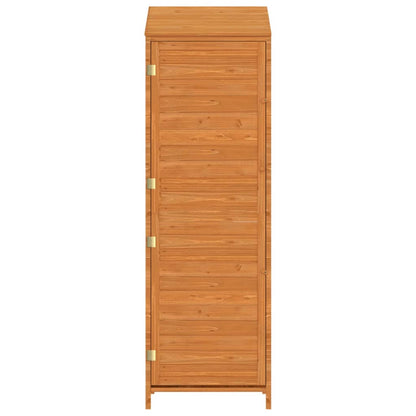 Geräteschuppen Braun 55x52x174,5 cm Massivholz Tanne
