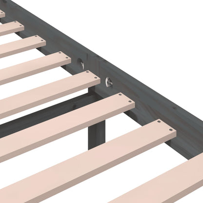 Massivholzbett Grau 120x200 cm