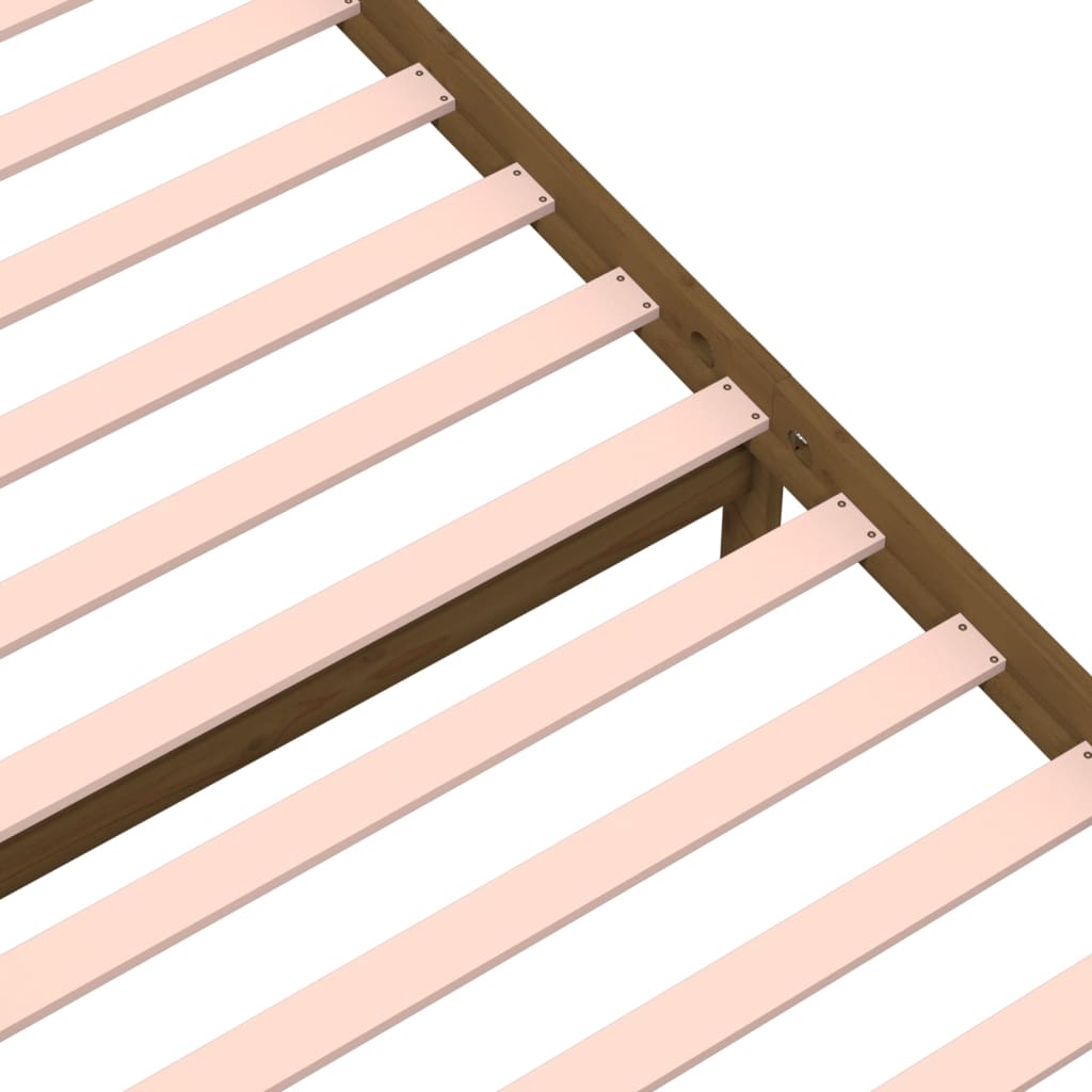 Massivholzbett Honigbraun 90x200 cm