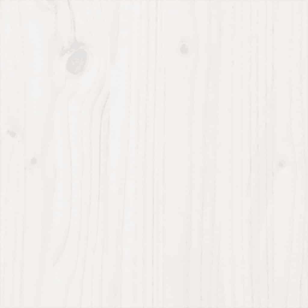 Massivholzbett Weiß 140x190 cm