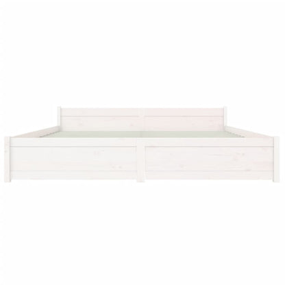 Massivholzbett Weiß 180x200 cm