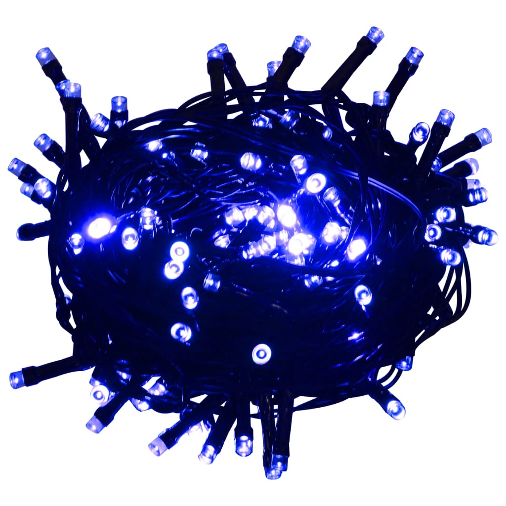 LED-Lichterkette mit 150 LEDs Blau 15 m PVC