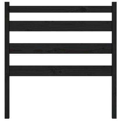 Kopfteil Schwarz 96x4x100 cm Massivholz Kiefer