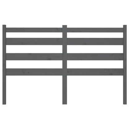 Kopfteil Grau 126x4x100 cm Massivholz Kiefer