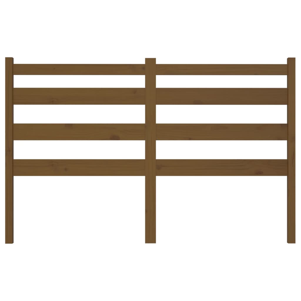 Kopfteil Honigbraun 126x4x100 cm Massivholz Kiefer