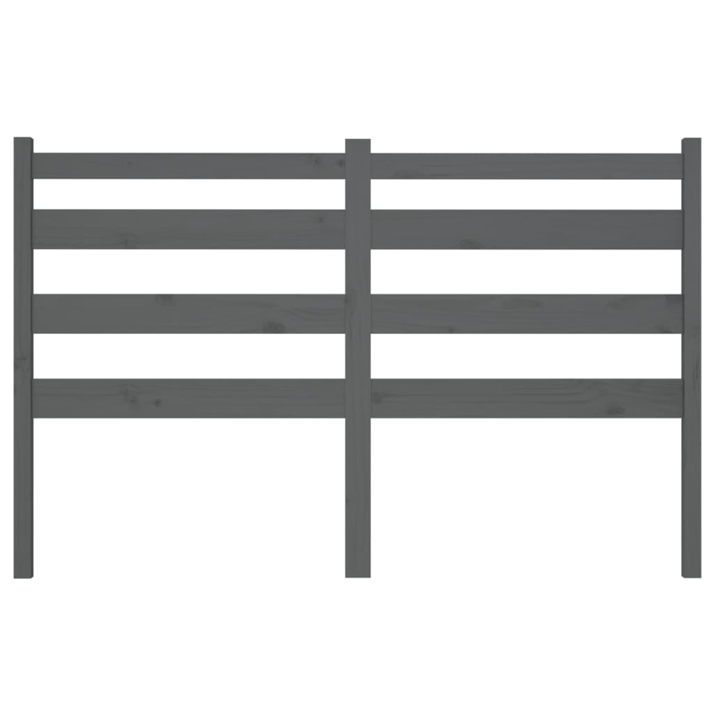 Kopfteil Grau 166x4x100 cm Massivholz Kiefer